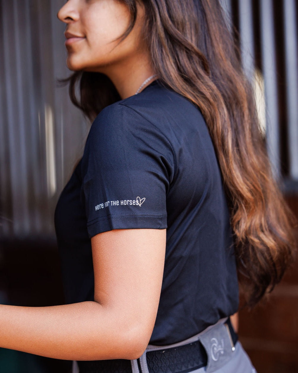 Here for the Horses® Crew Neck Tee